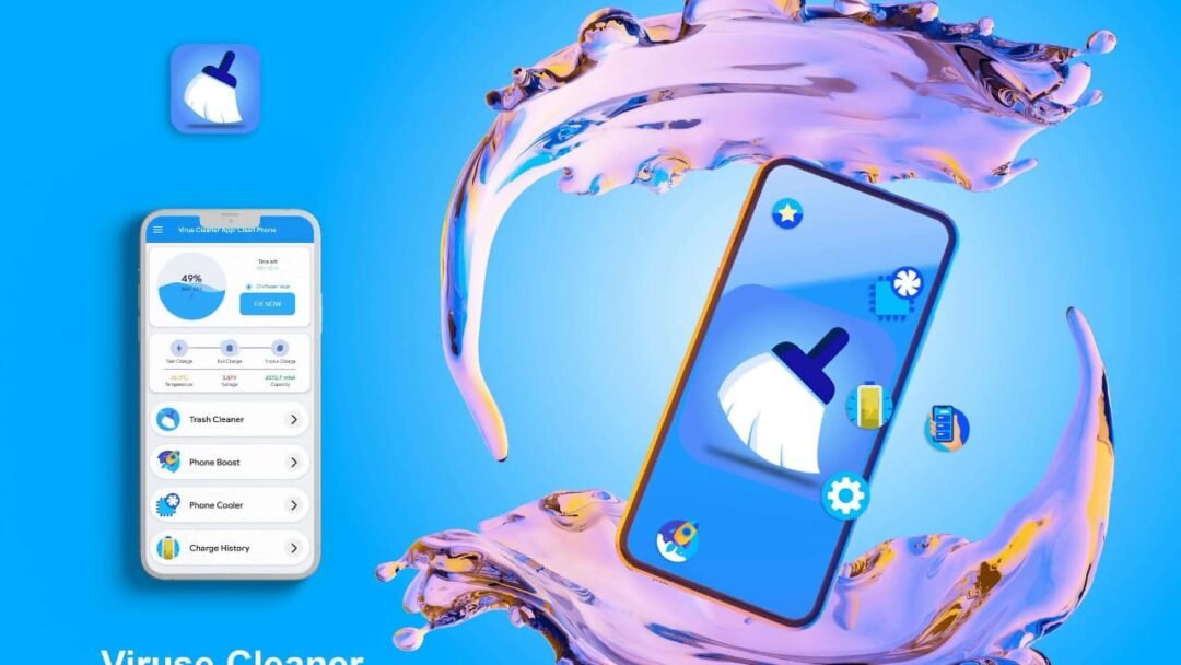 Cache Cleaner Mobile App UI/UX Design