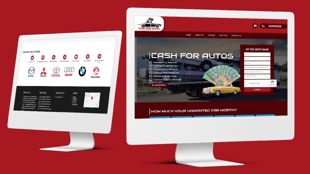 Cash For Autos Website Design & Development