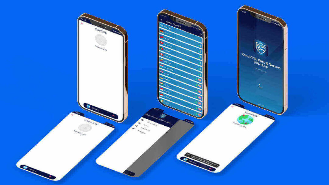 XenoVPN Fast and Secure VPN Mobile App UI/UX Design