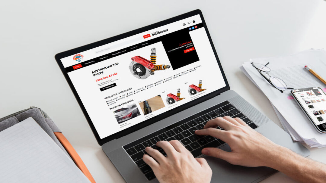 Australian Top Parts Website Design and Development