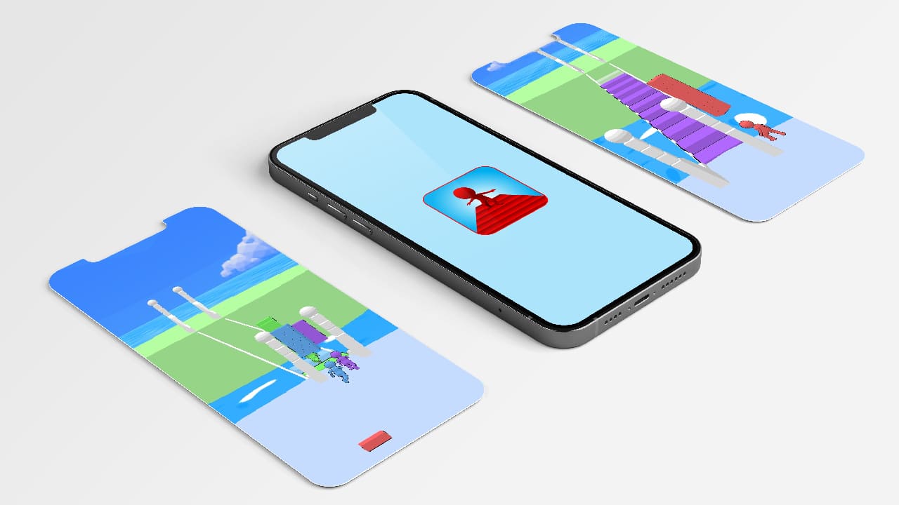 Climb Stairs Mobile Game UI/UX Design