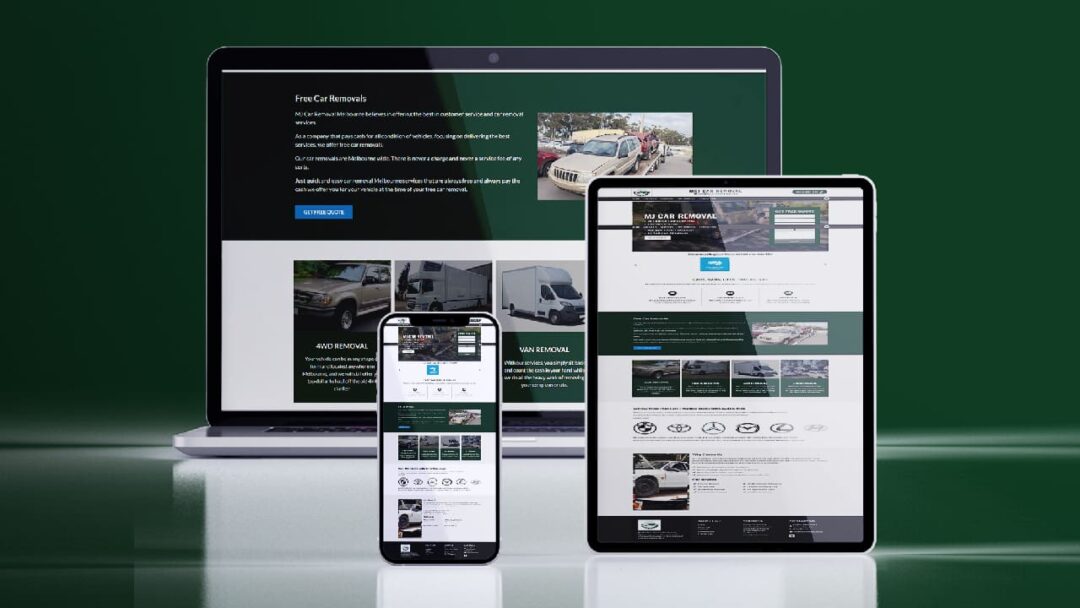 Mj Car Removal Website Design and Development