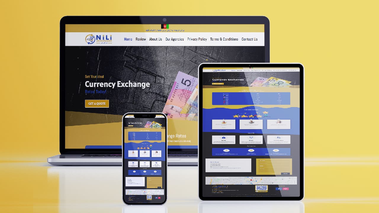 Nili Investment Website Design and Development