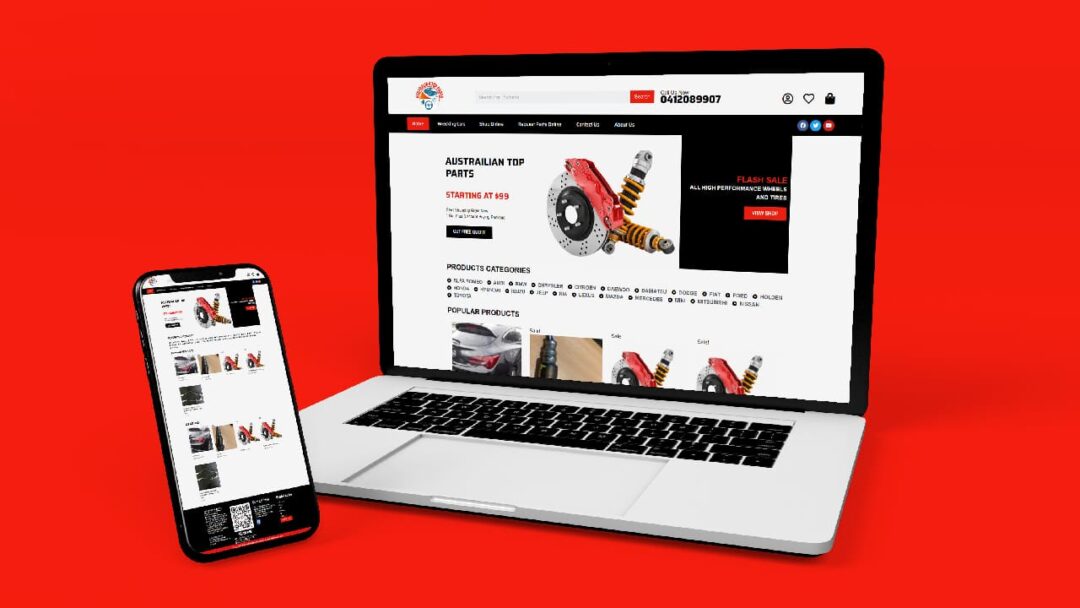 Australian Top Parts Website Design and Development