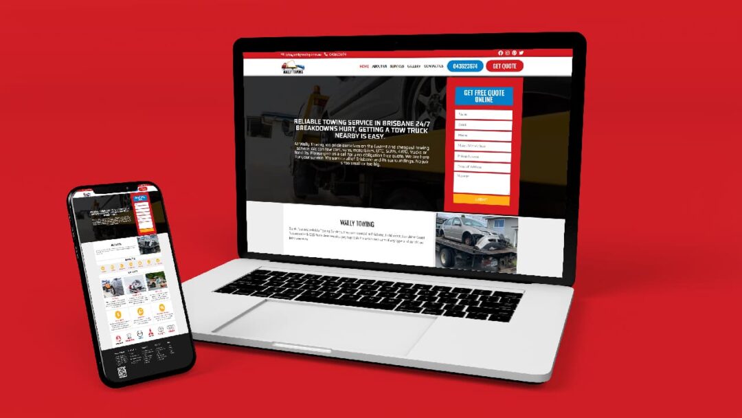 Wally Towing Website Design and Development