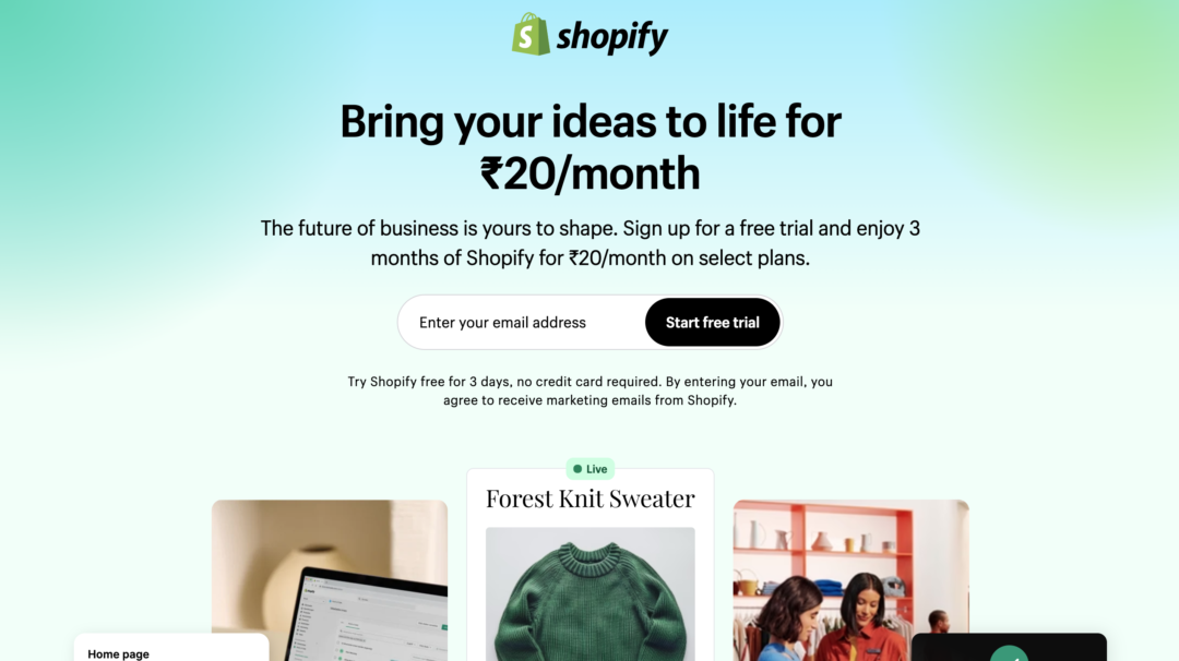 Shopify - Store Builder