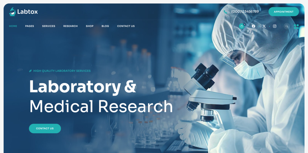 12 Highly Recommended WordPress Themes For Lab Website