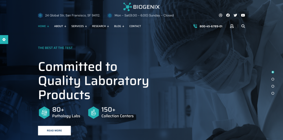 12 Highly Recommended WordPress Themes For Lab Website