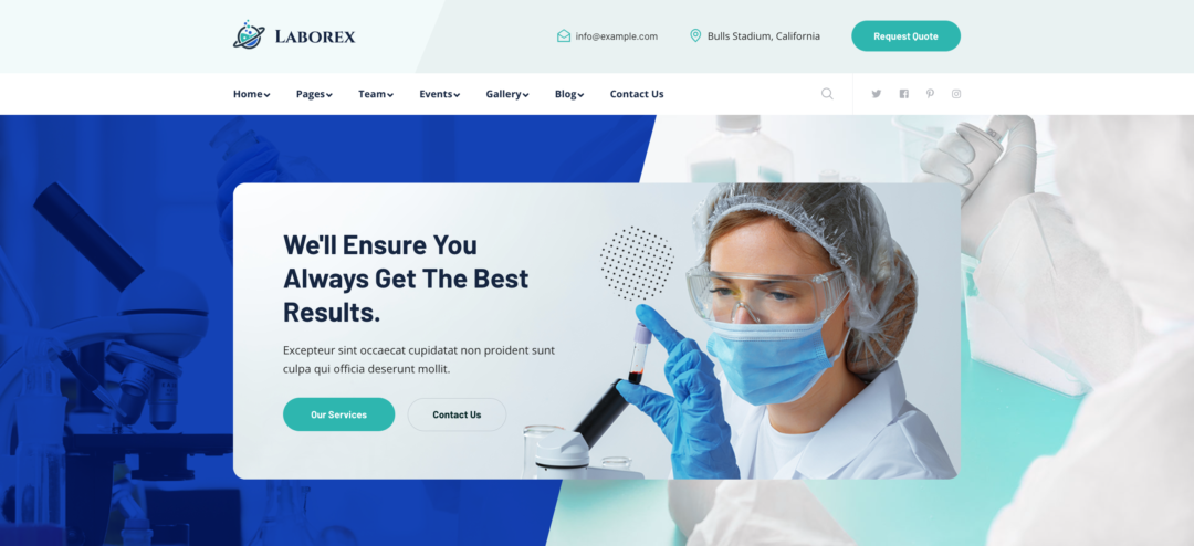 12 Highly Recommended WordPress Themes For Lab Website