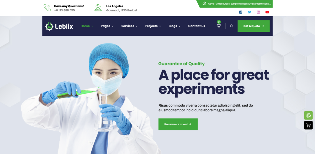 12 Highly Recommended WordPress Themes For Lab Website