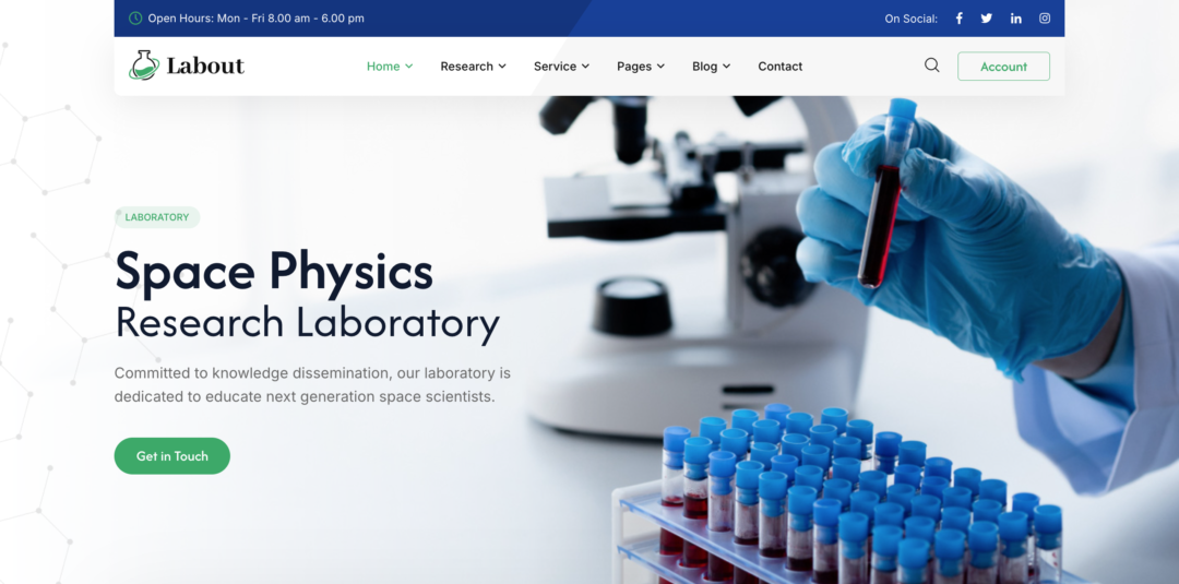 12 Highly Recommended WordPress Themes For Lab Website