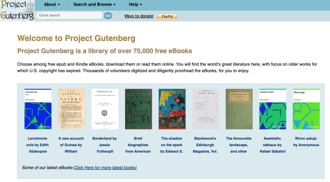 Project Gutenberg - Top Alternatives You Should Consider